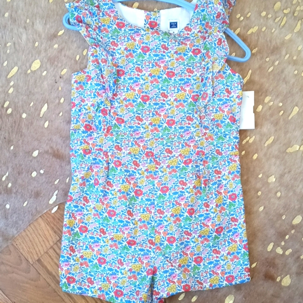 Janie and Jack Romper - Liberty Print - Size 3T